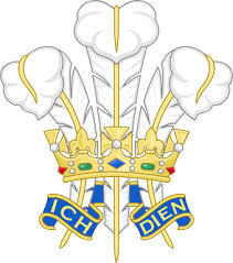 Full-colour Prince of Wales crest with Ich Dien ribbon